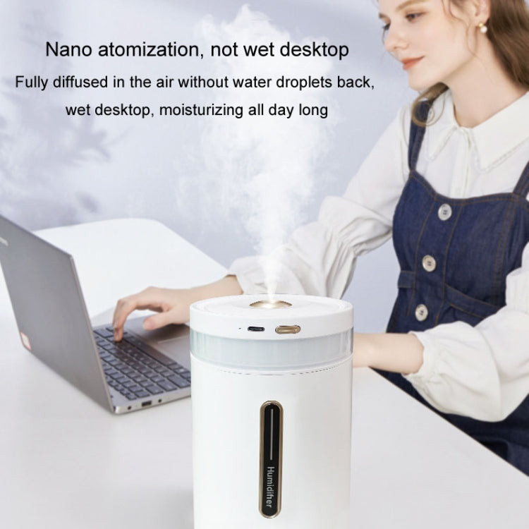 1L Home Humidifier Large Capacity Desk Aroma Mute Ambient Light Humidifier Charging Model