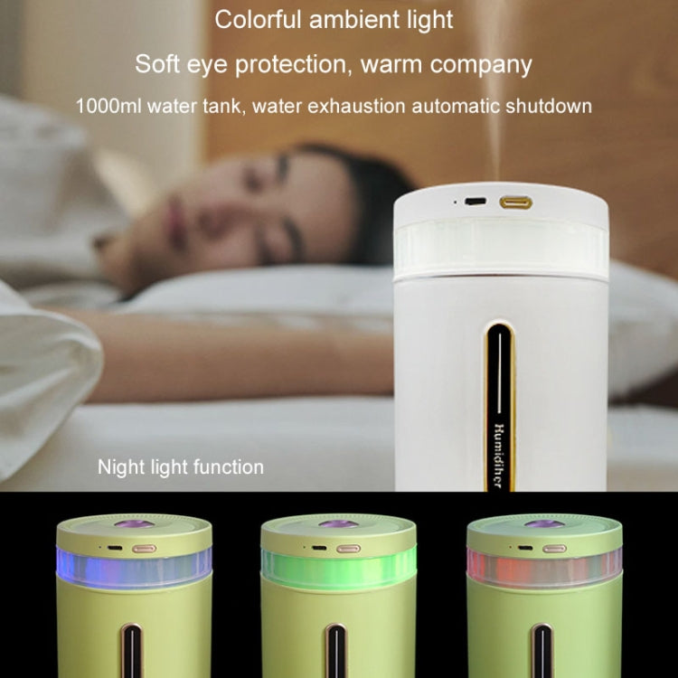 1L Home Humidifier Large Capacity Desk Aroma Mute Ambient Light Humidifier Charging Model