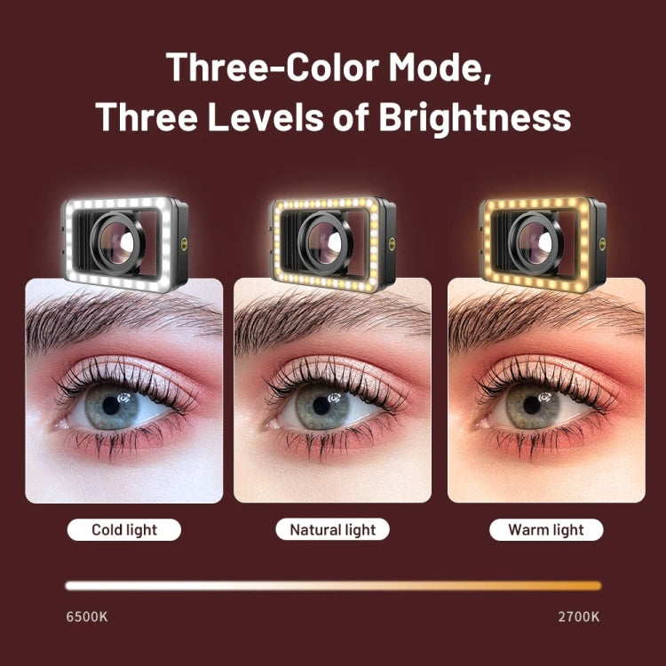 APEXEL 15X  Macro Lens With LED Fill Light Phone Holder Clamp