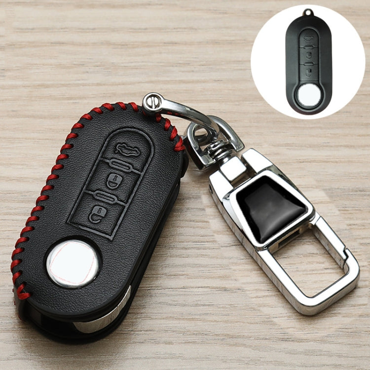 For Fiat Car Key Cover Multifunctional Keychain Anti-Lost Number Plate