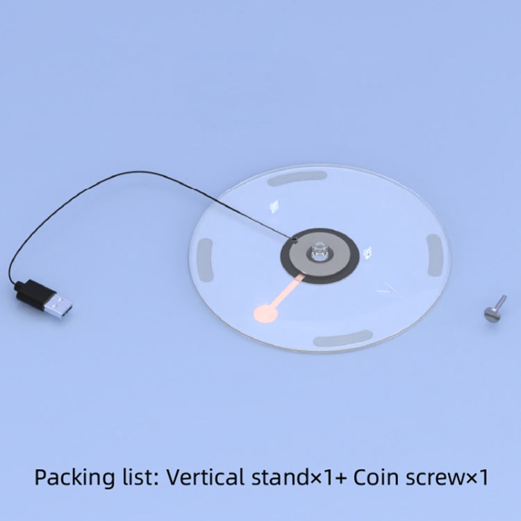 For PS5 Slim iplay HBP-575 Simple Storage Base Light Version RGB Colorful Vertical Storage Bracket - Transparent