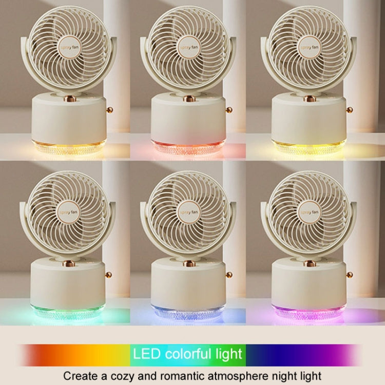 USB Charging Cooler Air Conditioning Fan Desktop Cooling Fan Swing Humidifier