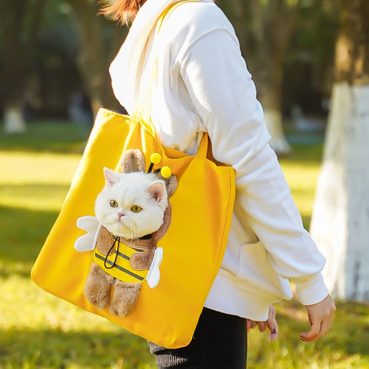 Pet Out Bag Crossbody Tote Cat Bag Small Dog Expandable Shoulder Bag, Size: M