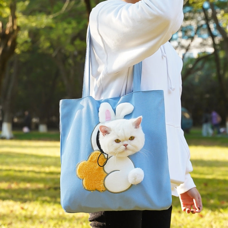 Pet Out Bag Crossbody Tote Cat Bag Small Dog Expandable Shoulder Bag, Size: M