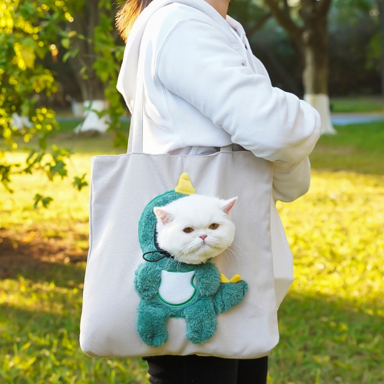 Pet Out Bag Crossbody Tote Cat Bag Small Dog Expandable Shoulder Bag, Size: L