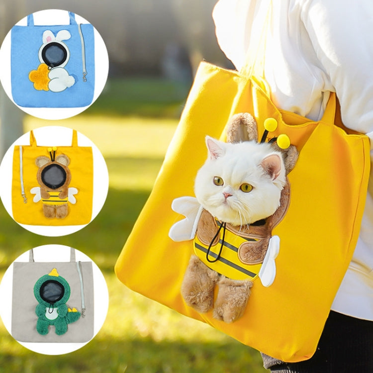 Pet Out Bag Crossbody Tote Cat Bag Small Dog Expandable Shoulder Bag, Size: M