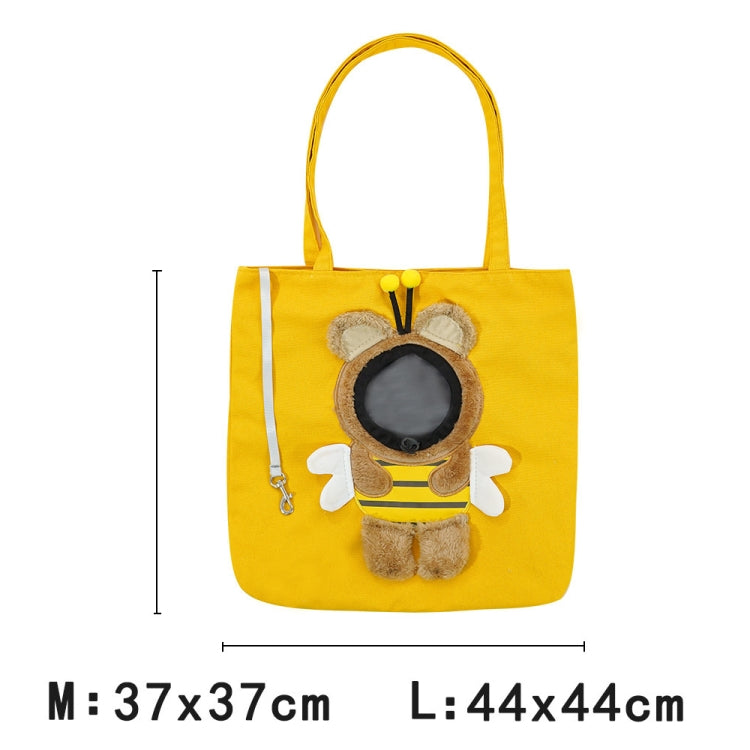 Pet Out Bag Crossbody Tote Cat Bag Small Dog Expandable Shoulder Bag, Size: M