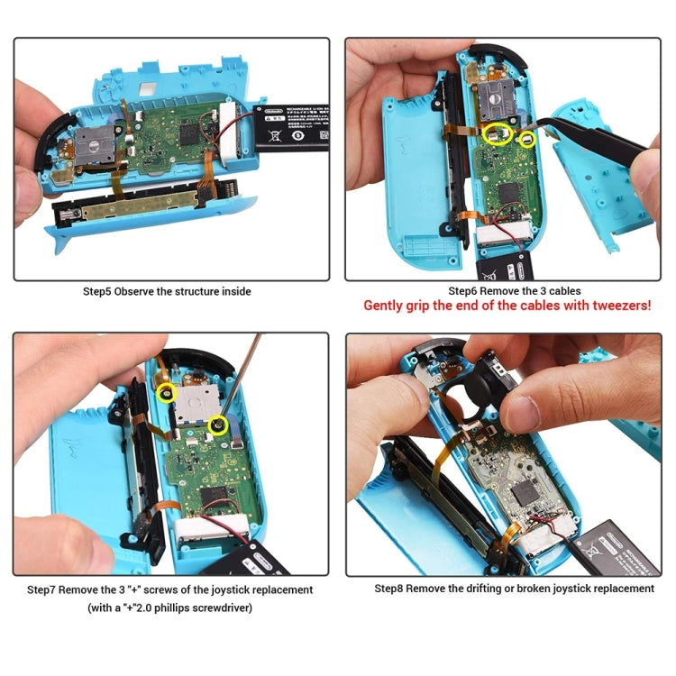 19 In 1 Kit For Nintendo Switch Joycon Joystick Thumb Stick Repair Tool