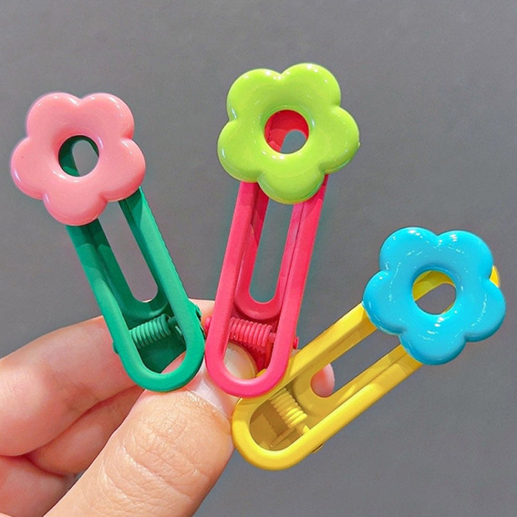 5pcs /Box Cute Children Hair Clips Cartoon Colorful Barrettes Set, Style: Model 2
