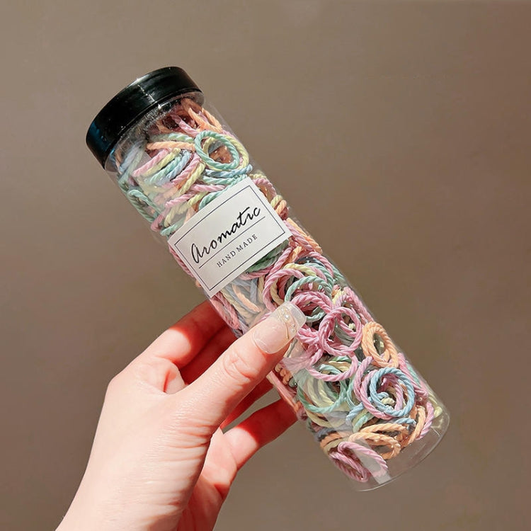 300pcs /Can Baby Elastic Hair Accessories And Hair Ties Children Non-Injury Hair Band, Style: Fresh Thread