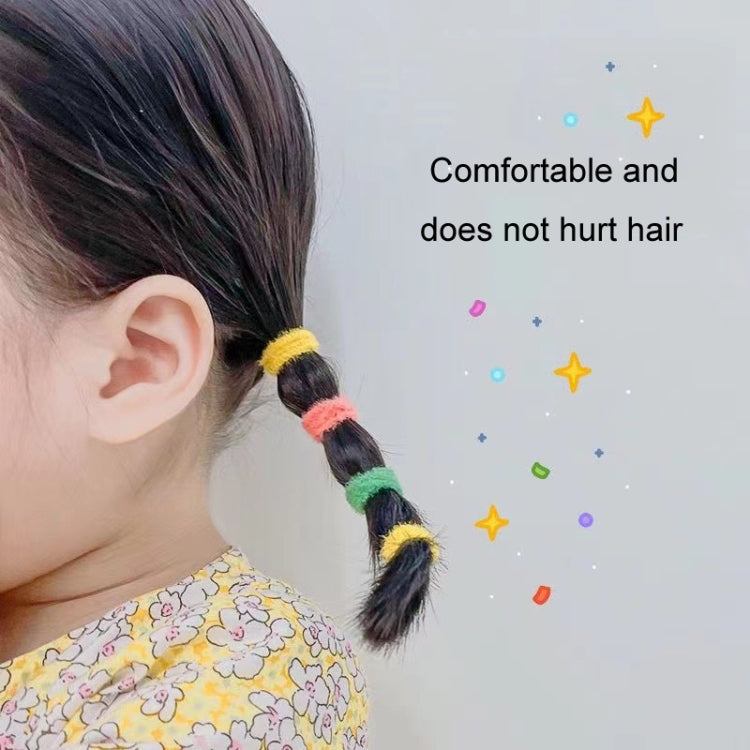 300pcs /Can Baby Elastic Hair Accessories And Hair Ties Children Non-Injury Hair Band, Style: Spring