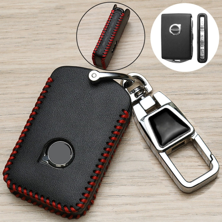 For Volvo Car Key Cover Multifunctional Keychain Anti-lost Number Plate - A