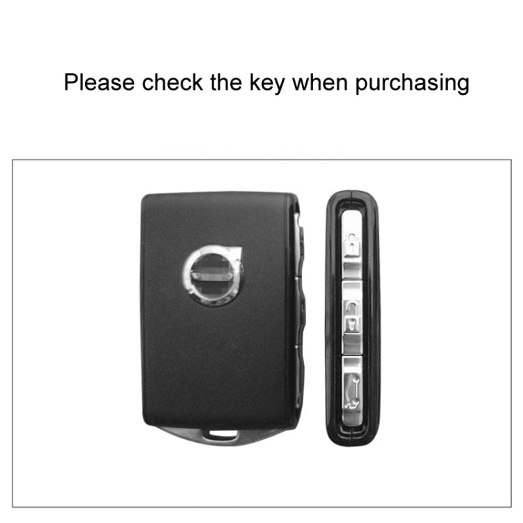 For Volvo Car Key Cover Multifunctional Keychain Anti-lost Number Plate - A
