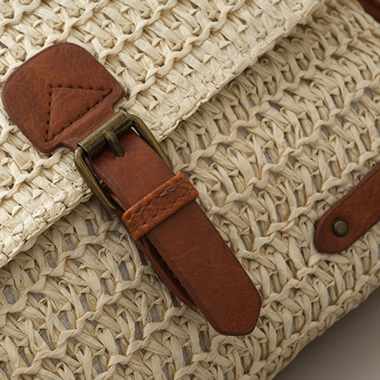 Women Retro Messenger Bag Travel Crossbody Straw Bag