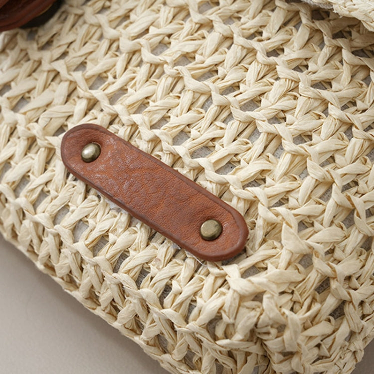 Women Retro Messenger Bag Travel Crossbody Straw Bag