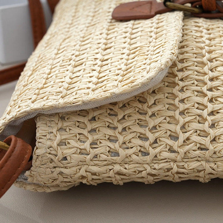 Women Retro Messenger Bag Travel Crossbody Straw Bag