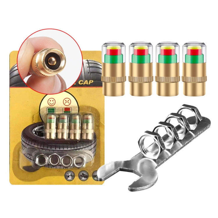 2.4BAR Vehicle Tire Pressure Monitoring Warning Cap, 规格: Anti-theft with Wrench