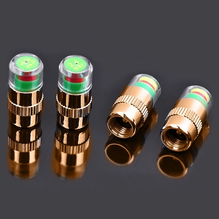2.4BAR Vehicle Tire Pressure Monitoring Warning Cap, 规格: Brass Core
