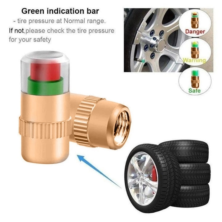 2.4BAR Vehicle Tire Pressure Monitoring Warning Cap, 规格: Brass Core