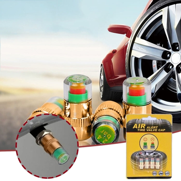 2.4BAR Vehicle Tire Pressure Monitoring Warning Cap, 规格: Brass Core