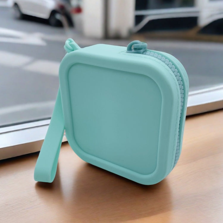 Silicone Change Storage Small Square Bag Lipstick Bank Card Earphone Zipper Storage Bag