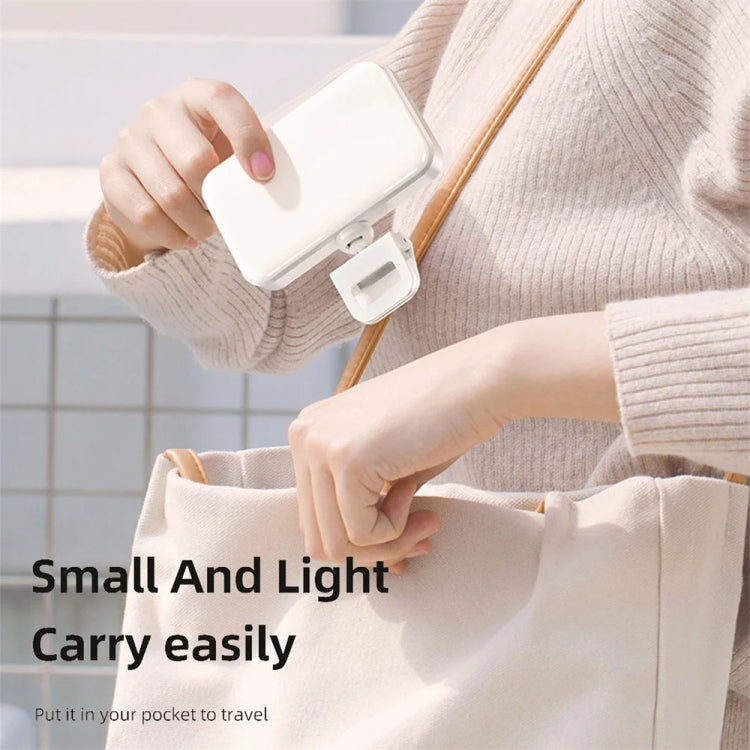 66 LEDs Selfie Fill Light Rechargeable 3 Modes Clip-on Pocket Light For Phone, Laptop, Tablet Meeting - Black