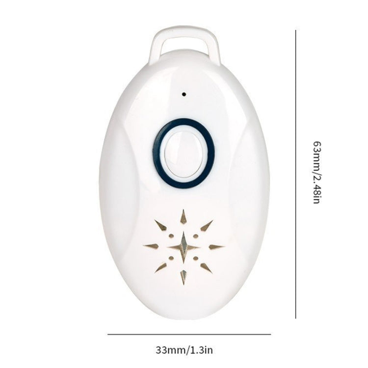 Mini USB Rechargeable Fly Repeller Outdoor Portable Mobile Mosquito Repellent Device - White
