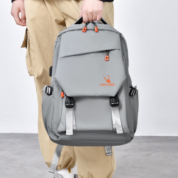 WEIXIER B682 Large Capacity Double Shoulder Backpack Casual Waterproof Travel Bag