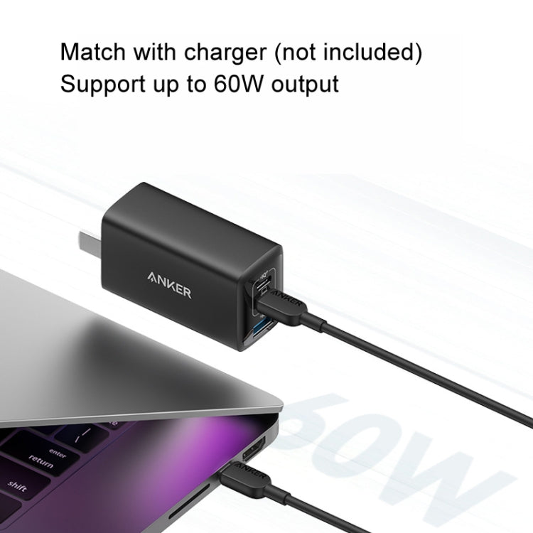 ANKER A81E2 1.8m 60W Dual Type-C Data Cell Phone Dual Head Fast Charging Cable
