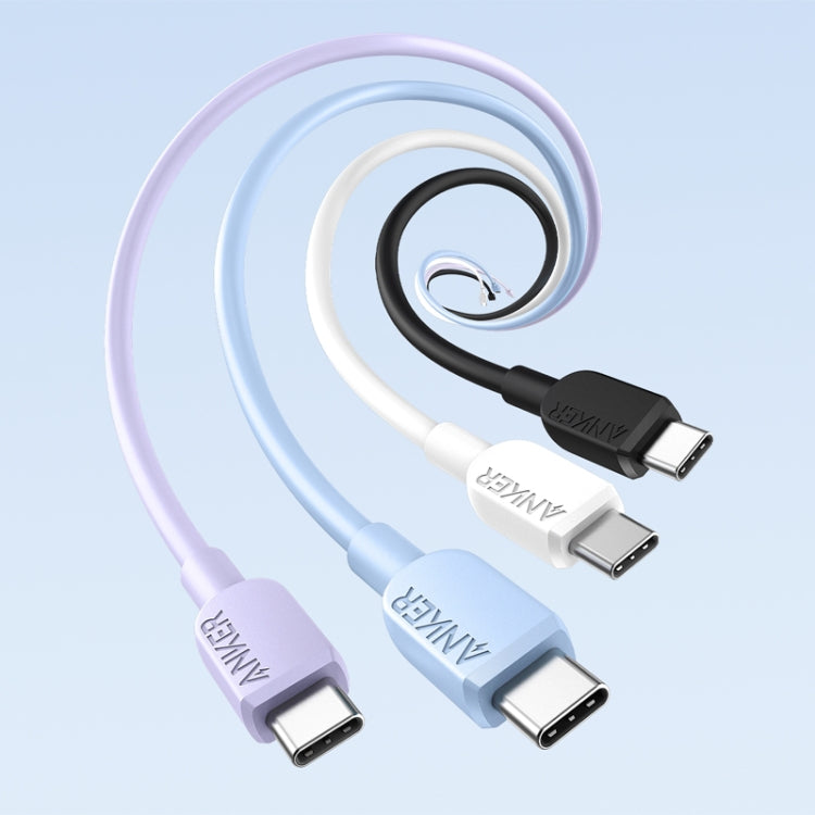 ANKER A81E2 1.8m 60W Dual Type-C Data Cell Phone Dual Head Fast Charging Cable