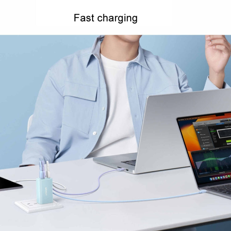 ANKER A81E2 1.8m 60W Dual Type-C Data Cell Phone Dual Head Fast Charging Cable