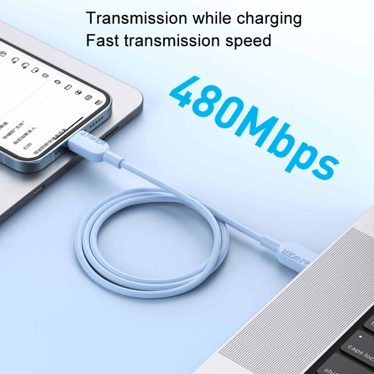 ANKER A81E2 1.8m 60W Dual Type-C Data Cell Phone Dual Head Fast Charging Cable