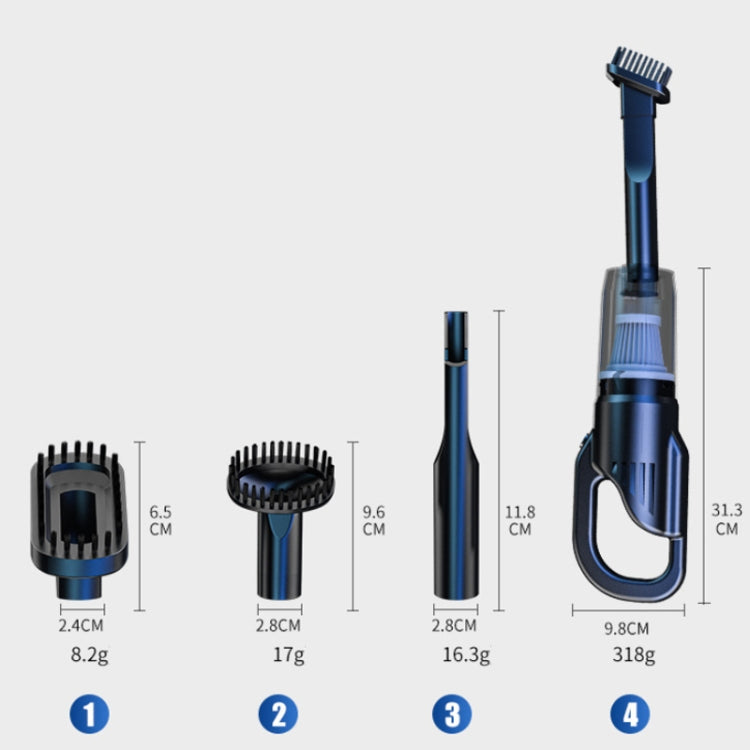 Mini Handheld High-power Car Wireless Powerful Vacuum Cleaner - F6050
