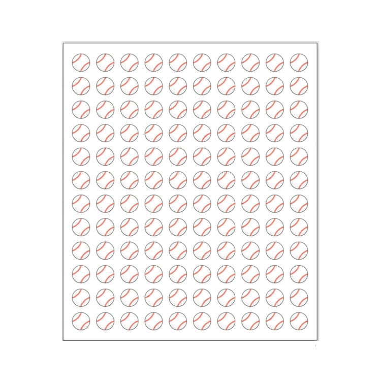 20Sheets /Pack   - 2400 Stickers Total Sports Ball Stickers for Scrapbooking, Crafting - Baseball