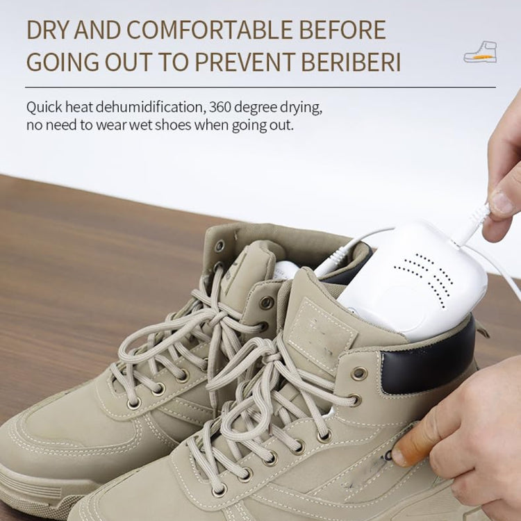 Electric Shoe Dryer with UV Sterilization Powered By 5V USB - White