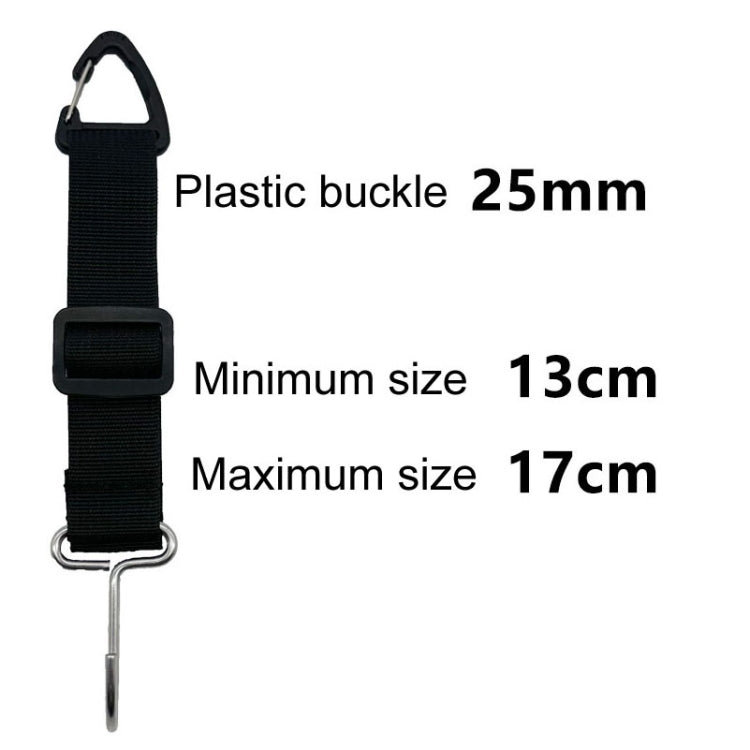 A62 Automobile Stroller Storage Hooks Car Multifunctional Seat Rear Hangers - Black