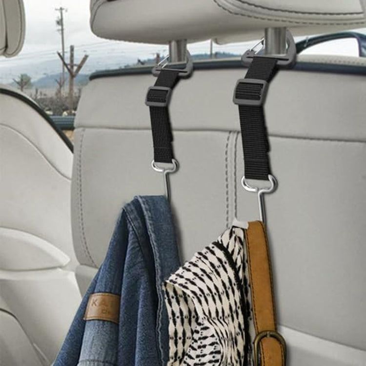 A62 Automobile Stroller Storage Hooks Car Multifunctional Seat Rear Hangers - Black