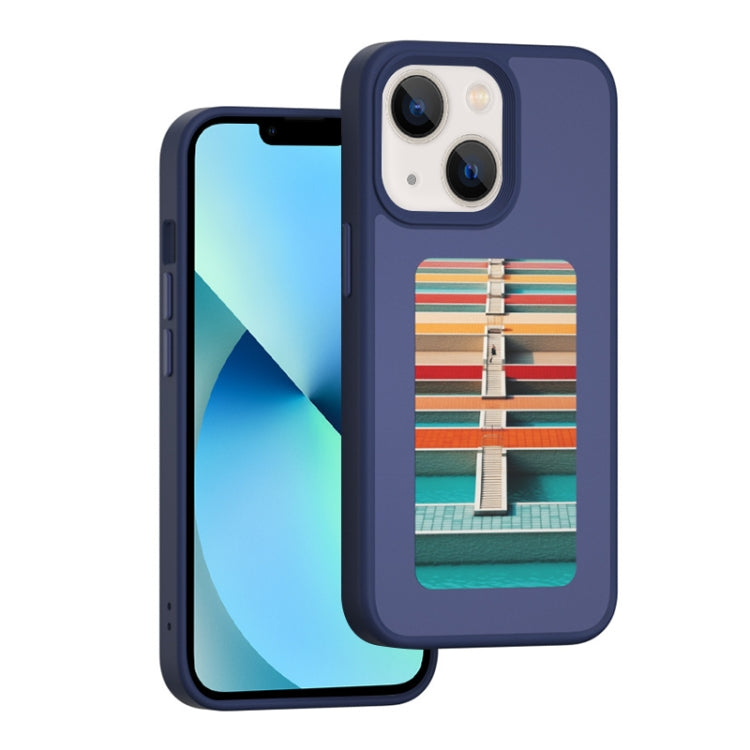 For iPhone 13 NFC Four-Color E-ink Screen DIY Phone Case