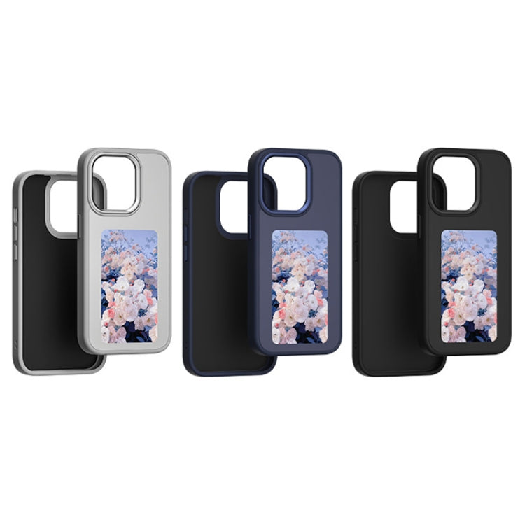 For iPhone 13 NFC Four-Color E-ink Screen DIY Phone Case