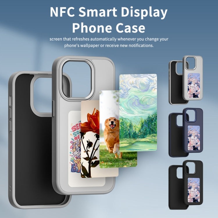 For iPhone 13 NFC Four-Color E-ink Screen DIY Phone Case