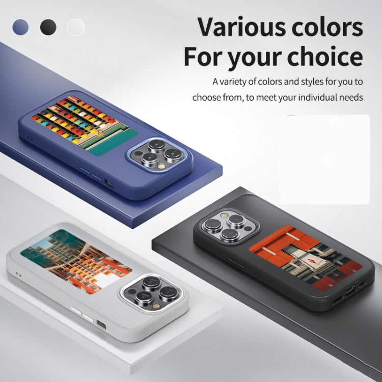 For iPhone 13 NFC Four-Color E-ink Screen DIY Phone Case