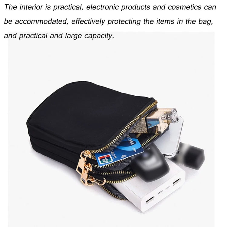 Crossbody Mobile Phone Bag Mini Vertical Coin Purse For Women Back Headphone Hole Design