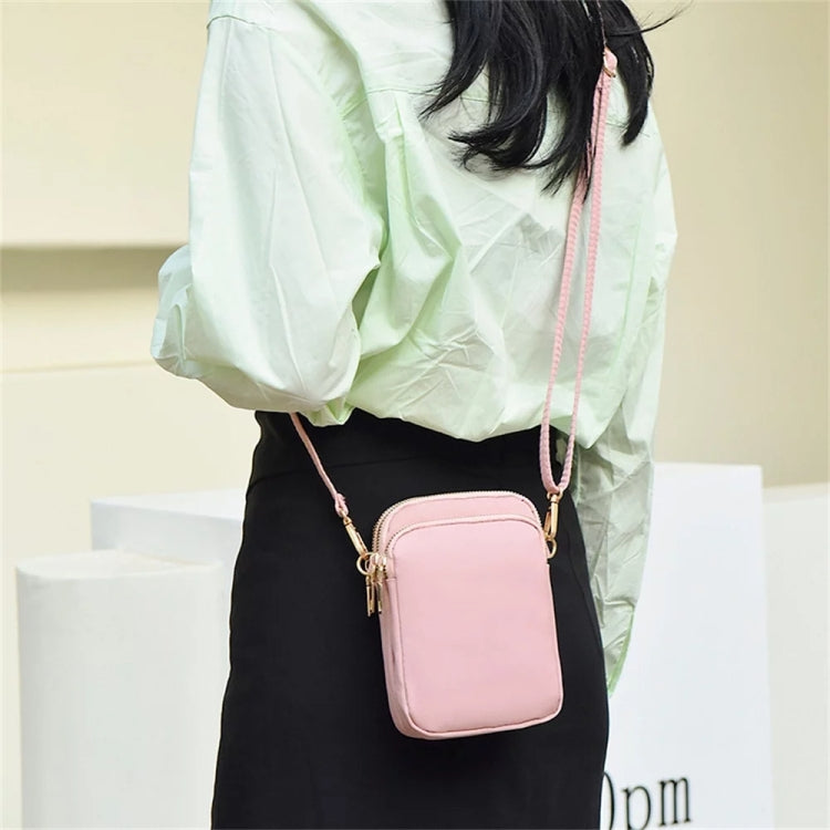 Crossbody Mobile Phone Bag Mini Vertical Coin Purse For Women Back Headphone Hole Design
