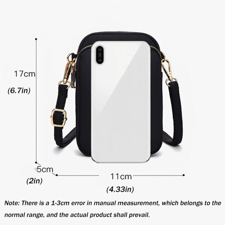 Crossbody Mobile Phone Bag Mini Vertical Coin Purse For Women Back Headphone Hole Design
