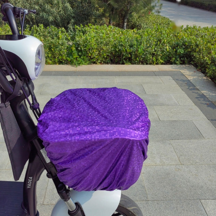 Battery Car Front Basket Rain Cover Bicycle Basket Waterproof Bag Universal, Size: Large