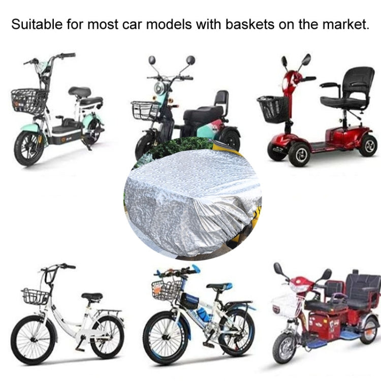 Battery Car Front Basket Rain Cover Bicycle Basket Waterproof Bag Universal, Size: Super Large