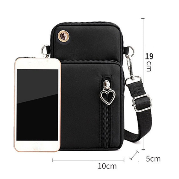 Crossbody Mobile Phone Bag Vertical Wallet Wrist Pouch With Arm Band for Women, Style: Purple Balloon