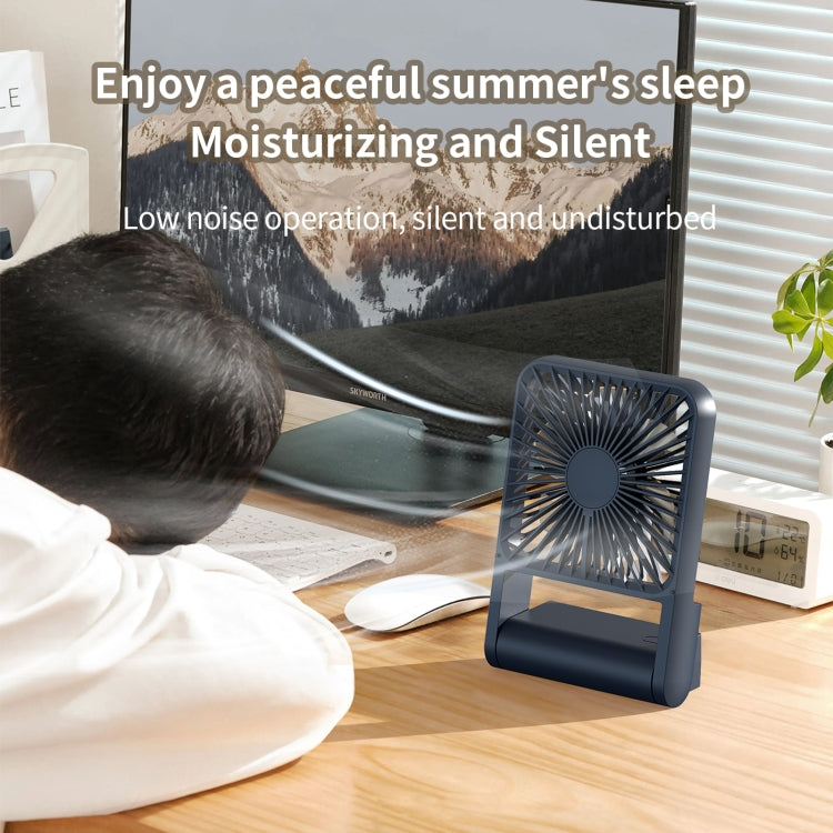 HX-123 USB Charging Wall-mounted Desktop Folding Thin and Light Small Fan