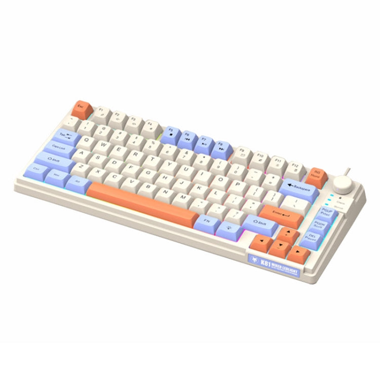 XUNSVFOX K81 Laptop Gaming Office Wired Illuminated Keyboard