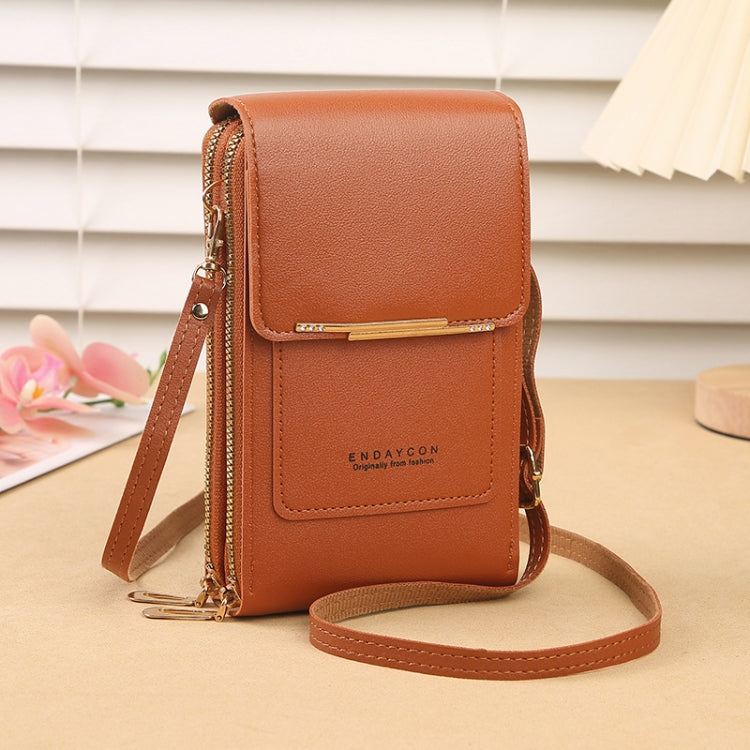 Touch Screen Crossbody Mobile Phone Bag Multifunctional Zipper Coin Purse